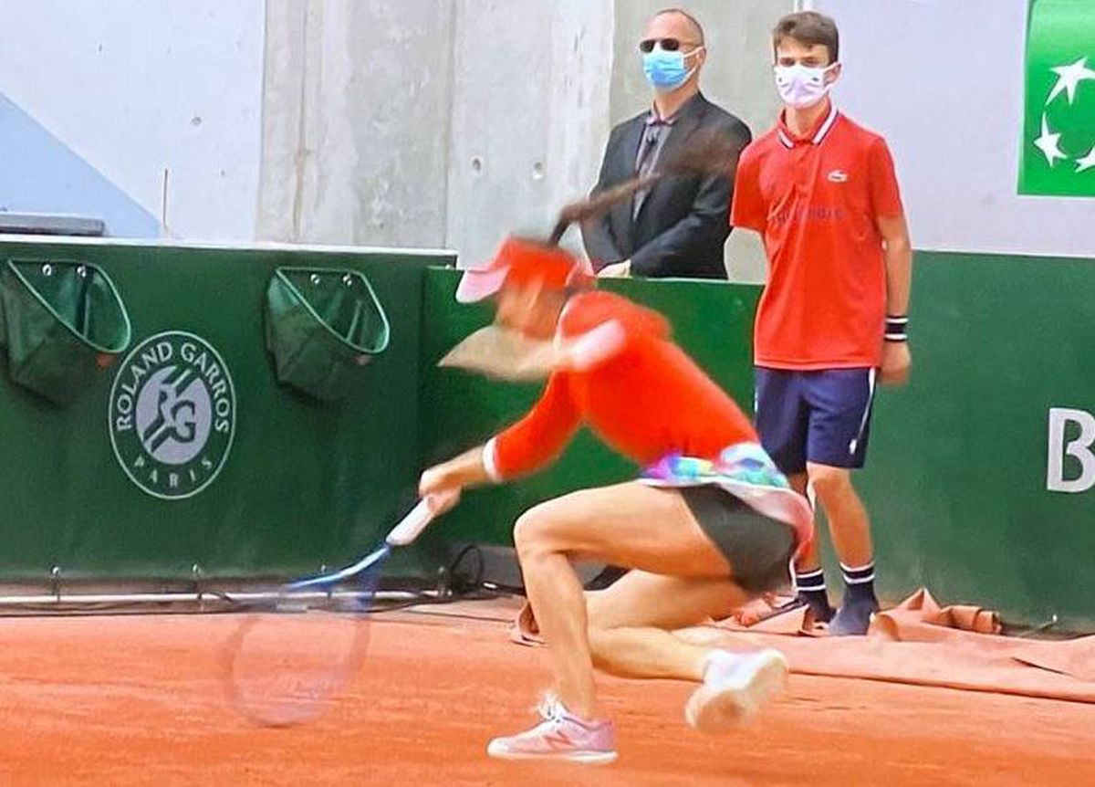 FOTO Sorana Cîrstea, accidentare Roland Garros 04.06.2021