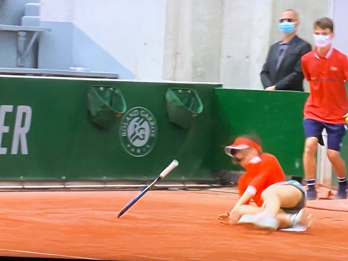 FOTO Sorana Cîrstea, accidentare Roland Garros 04.06.2021