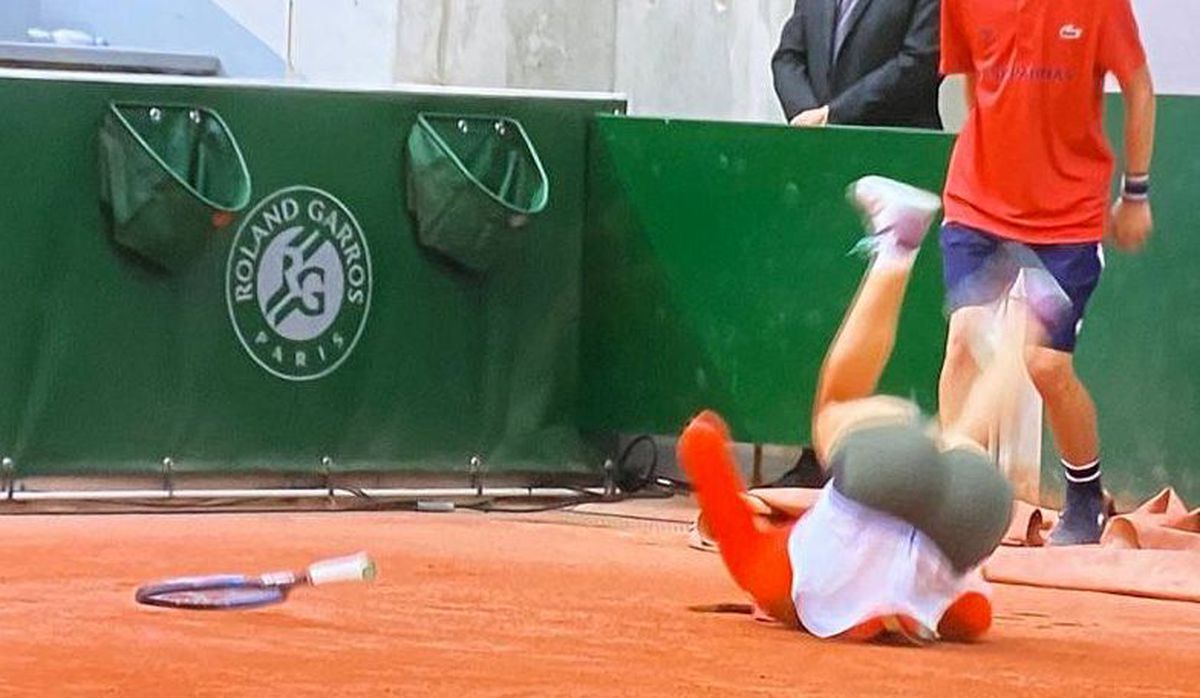 FOTO Sorana Cîrstea, accidentare Roland Garros 04.06.2021