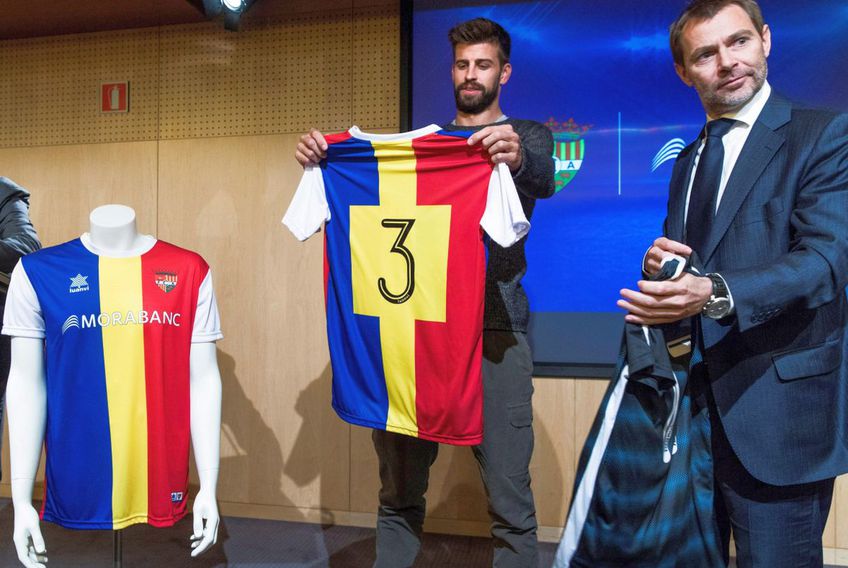 Gerard Pique, cu tricoul clubului FC Andorra/ foto Imago Images