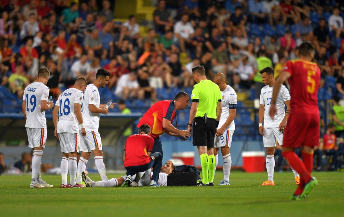 Ce ghinion: improvizația lui Iordănescu s-a accidentat și a ieșit de pe teren în minutul 10!