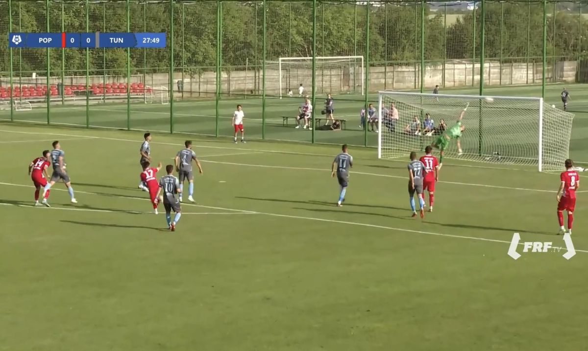 Golul de 1-0 marcat de Popești Leordeni