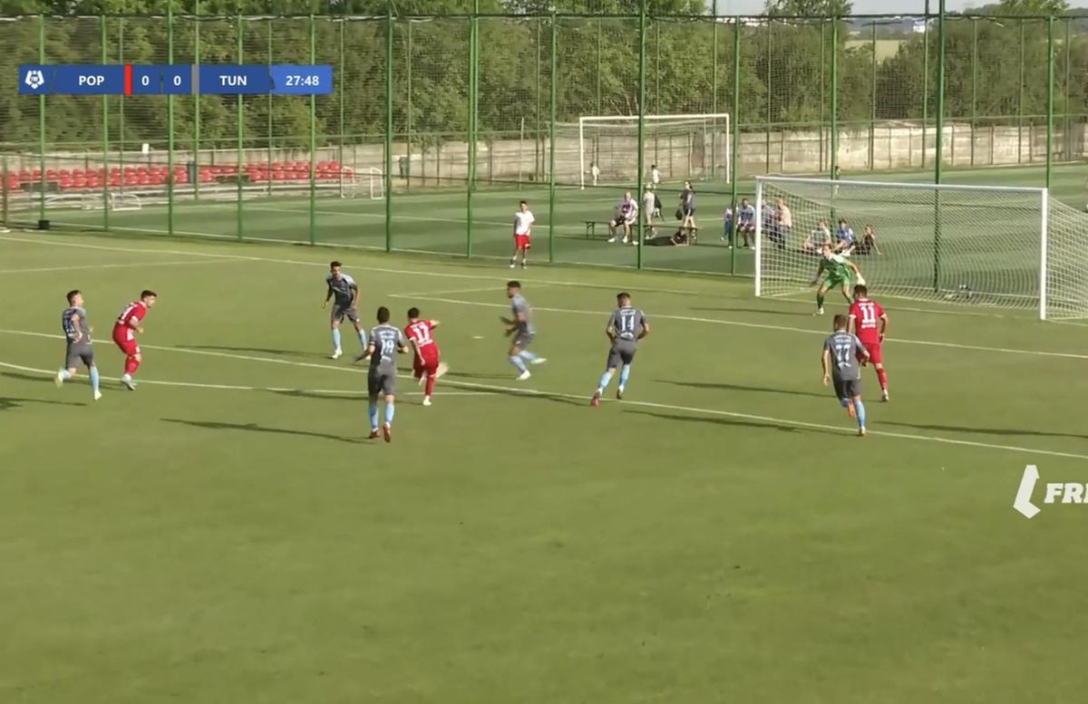 Golul de 1-0 marcat de Popești Leordeni