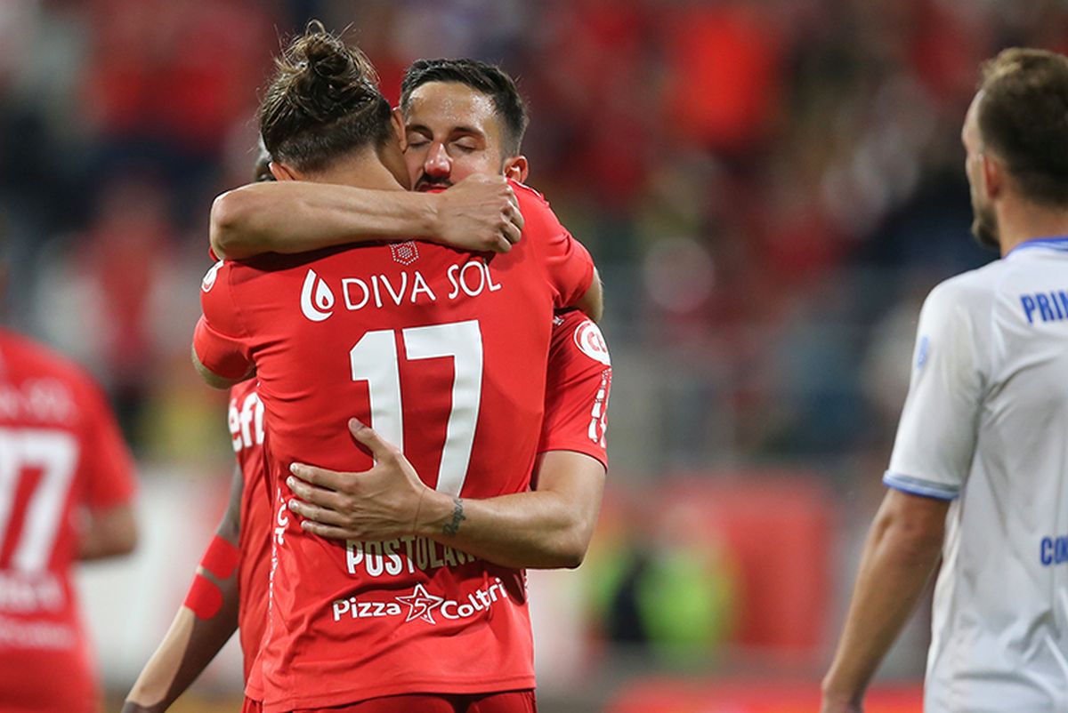 Roș-albii la putere » UTA i-a dat o „manita” Gloriei Buzău și rămâne în Liga 1!