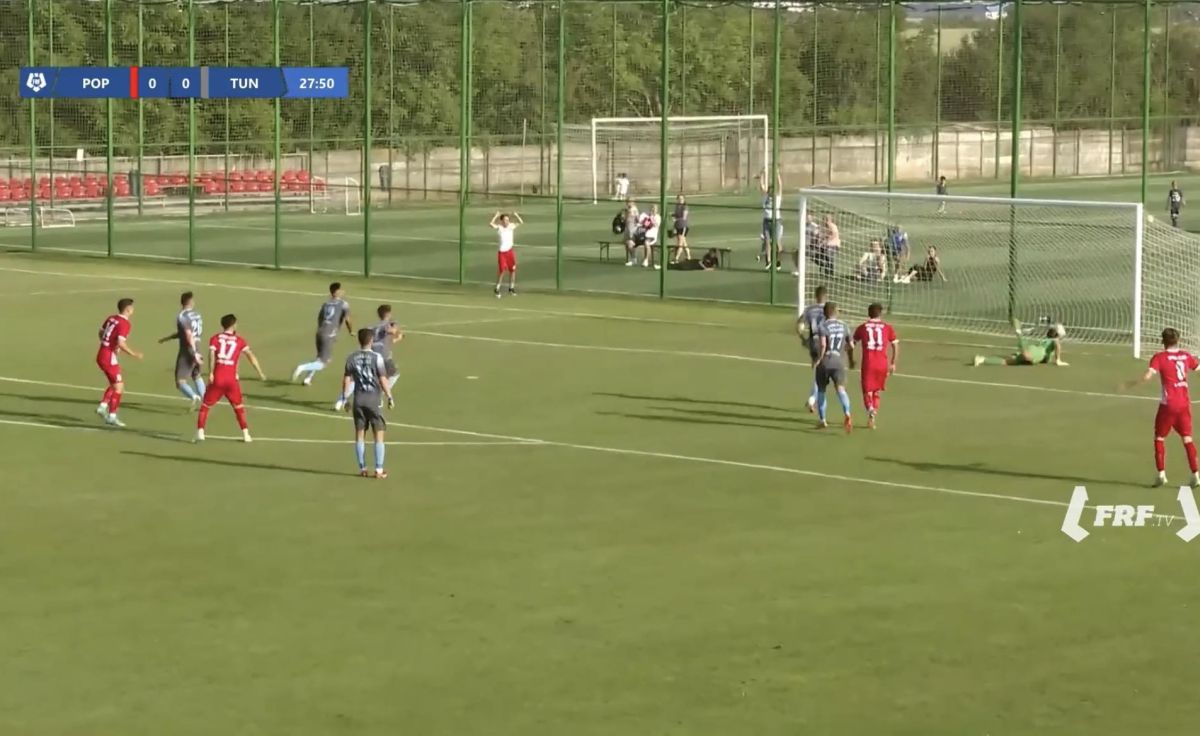 Golul de 1-0 marcat de Popești Leordeni