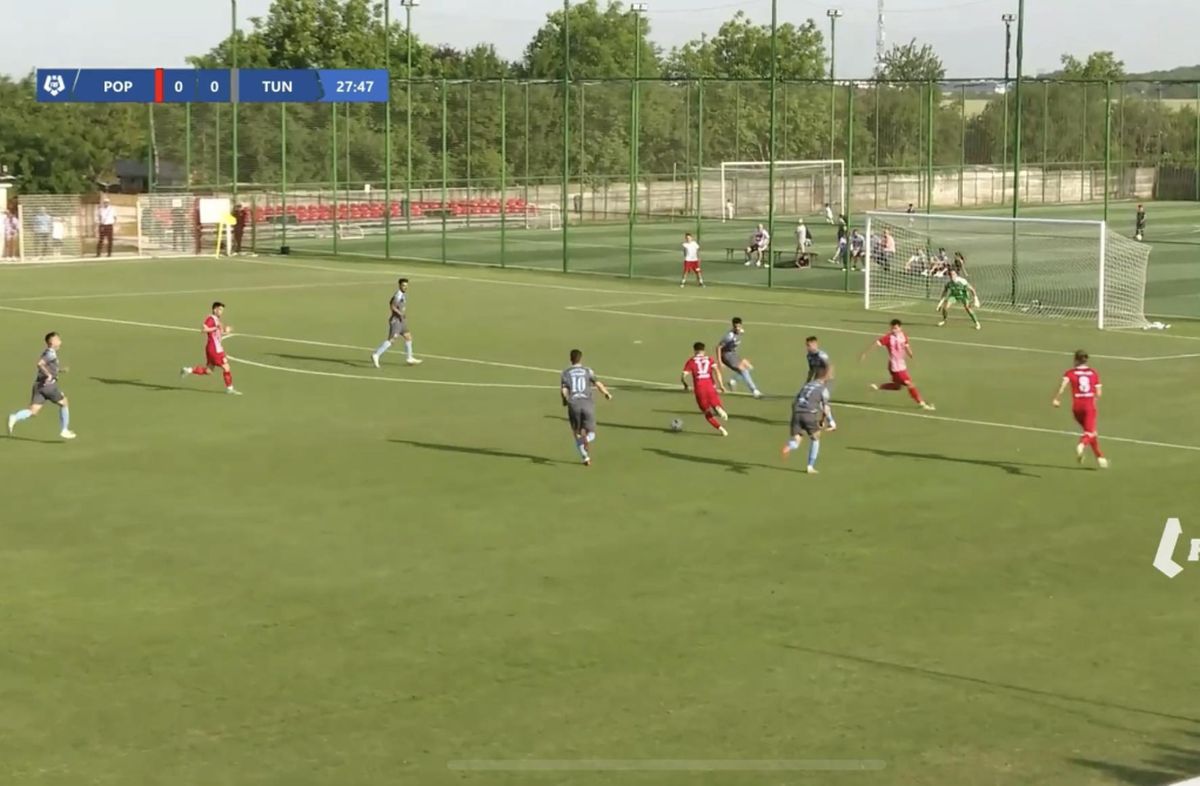 Golul de 1-0 marcat de Popești Leordeni