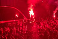 „Revelion” alb-roșu » Imagini de colecție: fanii lui Dinamo au însoțit autocarul până la București! Sărbătoare alături de jucători + cine a fost inamicul #1