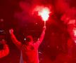 Fanii dinamoviști i-au așteptat noaptea pe jucători la stadionul Dinamo