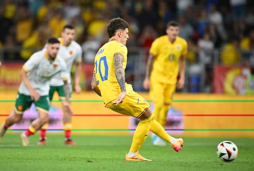 Dennis Man a ratat un penalty în România - Bulgaria // FOTO: Raed Krishan (GSP)