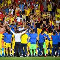 Jucătorii României U21, după meciul cu Franța de la EURO 2019. Sursă foto. Imago