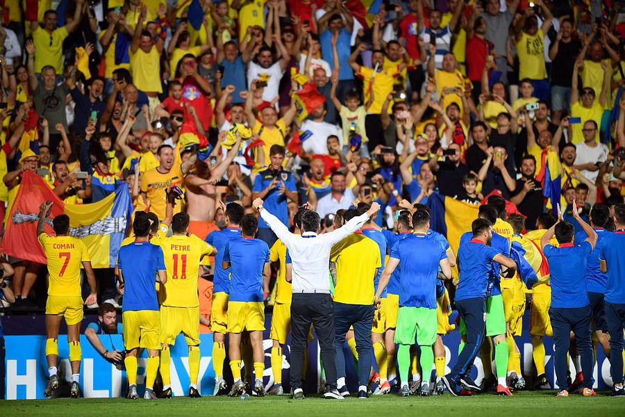 Jucătorii României U21, după meciul cu Franța de la EURO 2019. Sursă foto. Imago Cică Hagi va fi selecționerul
