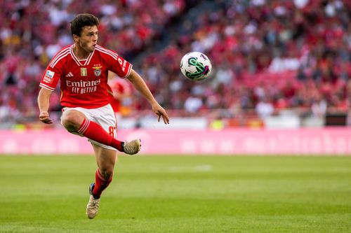 Joao Neves, în tricoul celor de la Benfica Lisabona / Foto: Imago Images