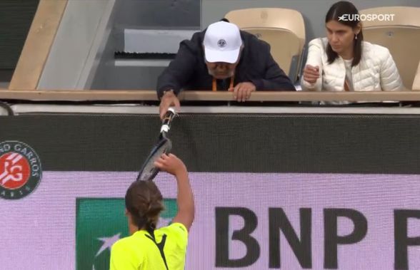 Moment uluitor pe Philippe-Chatrier! Ion Țiriac i-a sărit în ajutor lui Alexander Zverev și a jucat rolul de intermediar