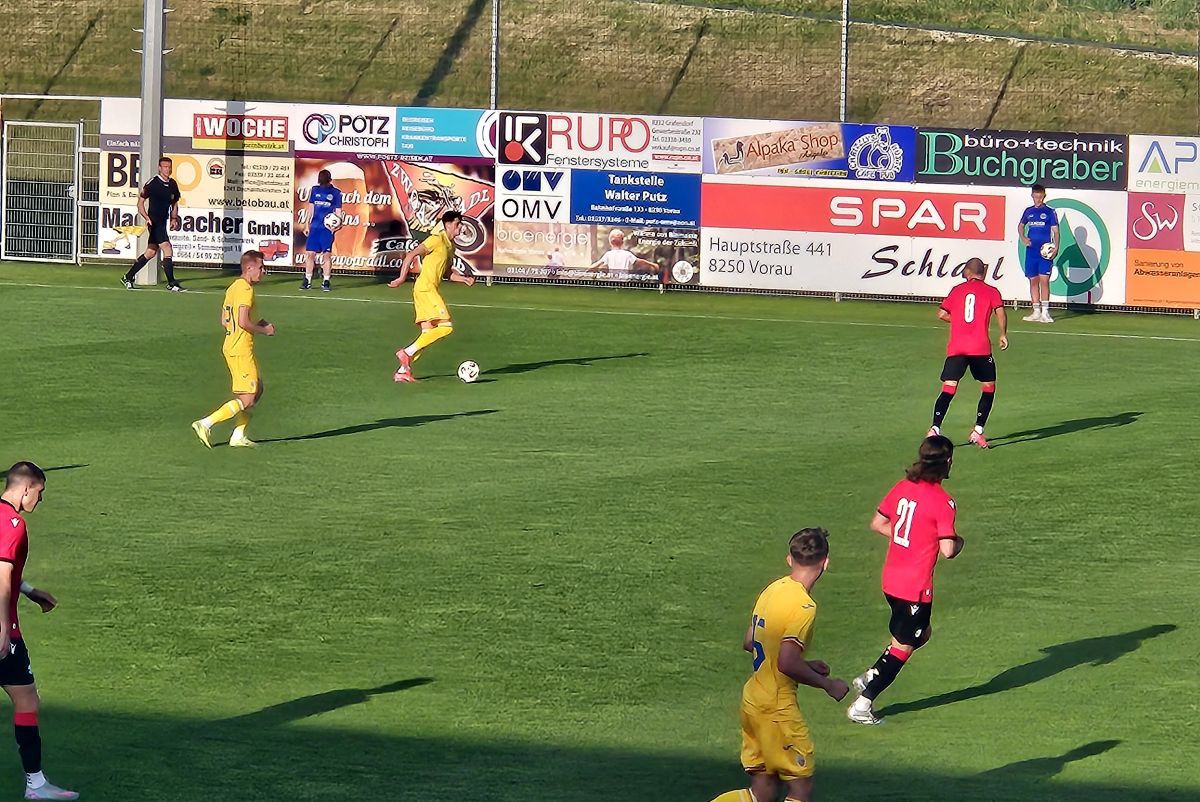 România U21, victorie cu Georgia U21 în ultimul test dinaintea Campionatului European » Andrei Borza a fost eroul partidei de la Vorau