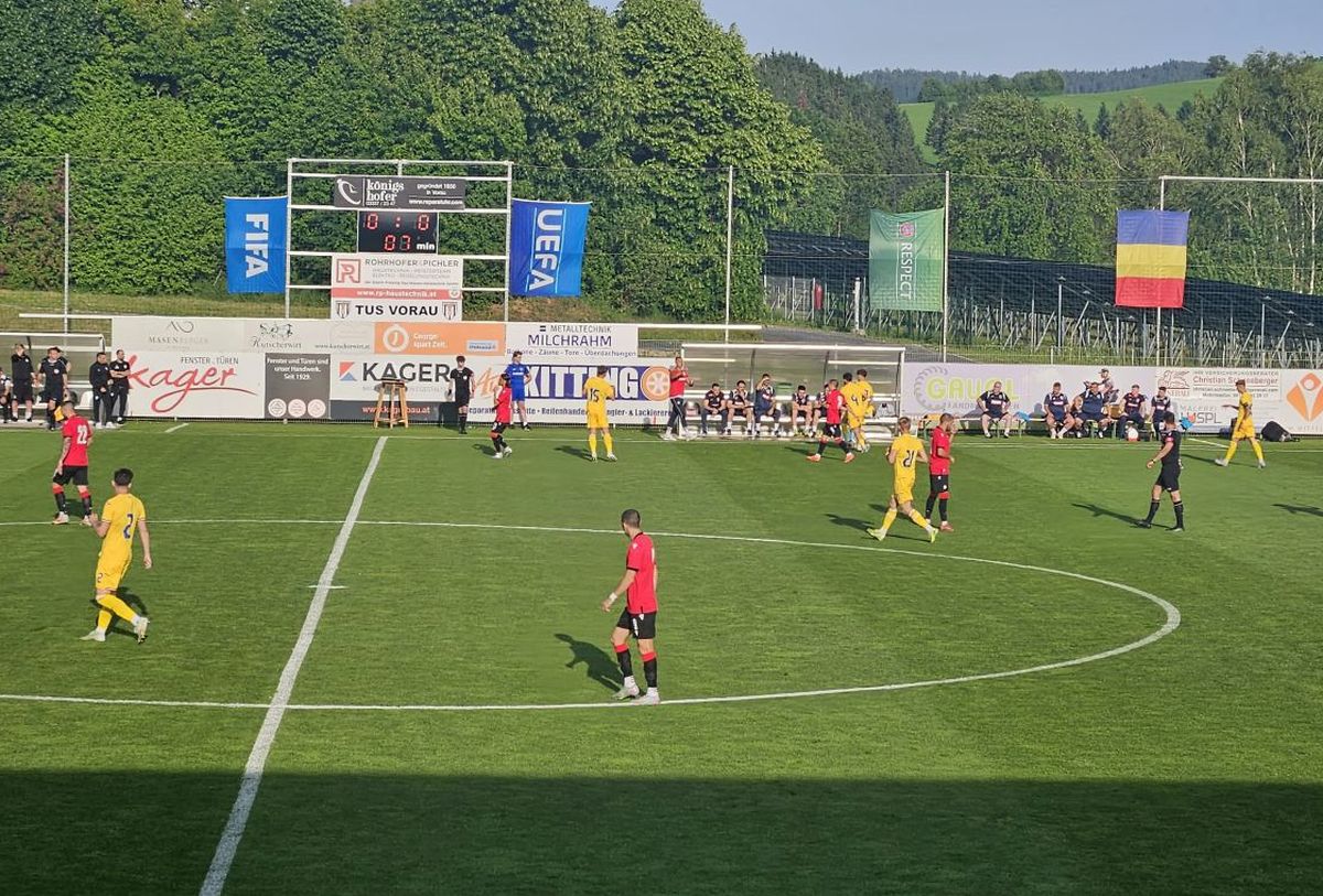 România U21, victorie cu Georgia U21 în ultimul test dinaintea Campionatului European » Andrei Borza a fost eroul partidei de la Vorau