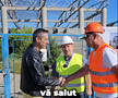 Lucrările la Sala Polivalentă din Slatina au fost reluate oficial // Capturi foto: Facebook @Primăria Municipiului Slatina