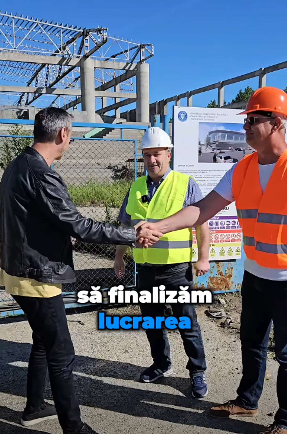 Lucrările la Sala Polivalentă din Slatina au fost reluate oficial