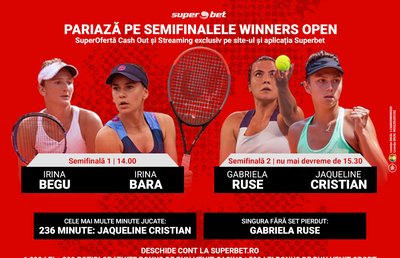 Vezi Semifinalele Winners Open și câștigă alături de favoritele tale!