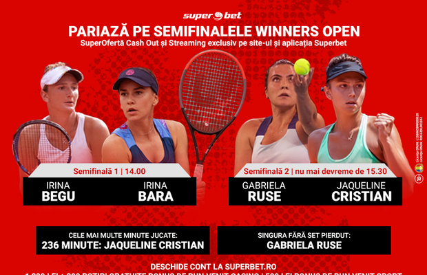 Vezi Semifinalele Winners Open și câștigă alături de favoritele tale!