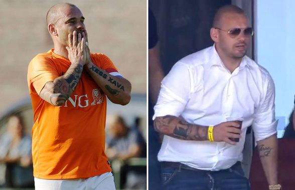 Wesley Sneijder vrea să revină pe gazon la un an de la retragere, dar are o problemă. E gras!