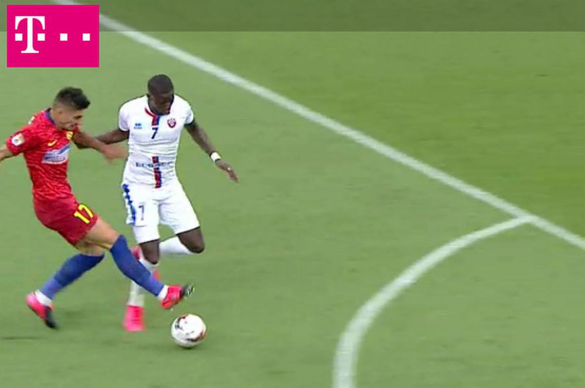 FCSB - BOTOȘANI.  Iulian Cristea, eliminat în debutul partidei!