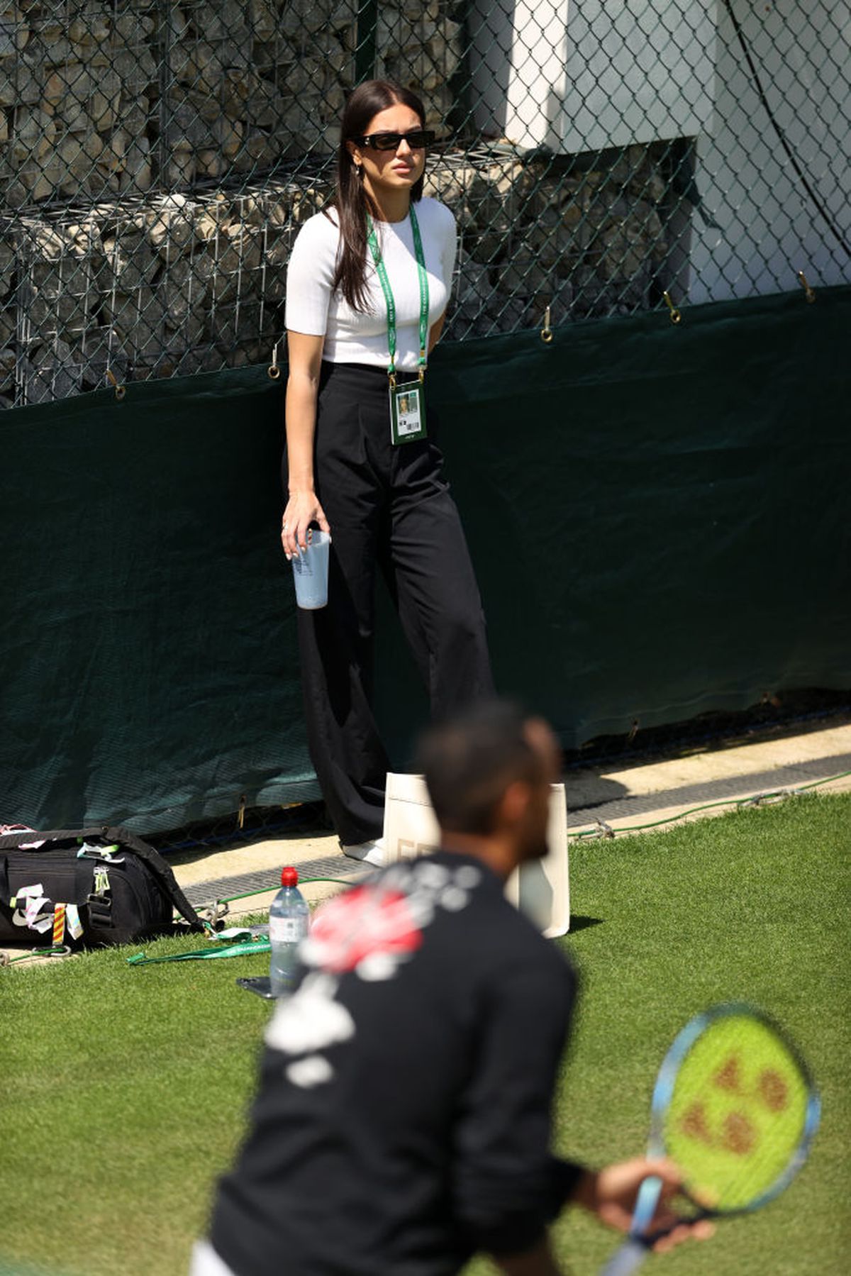 Nick Kyrgios și Costeen Hatzi, la Wimbledon 2022