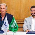 Jorge Jesus, în stânga imaginii / FOTO: Twitter @Alhilal_EN