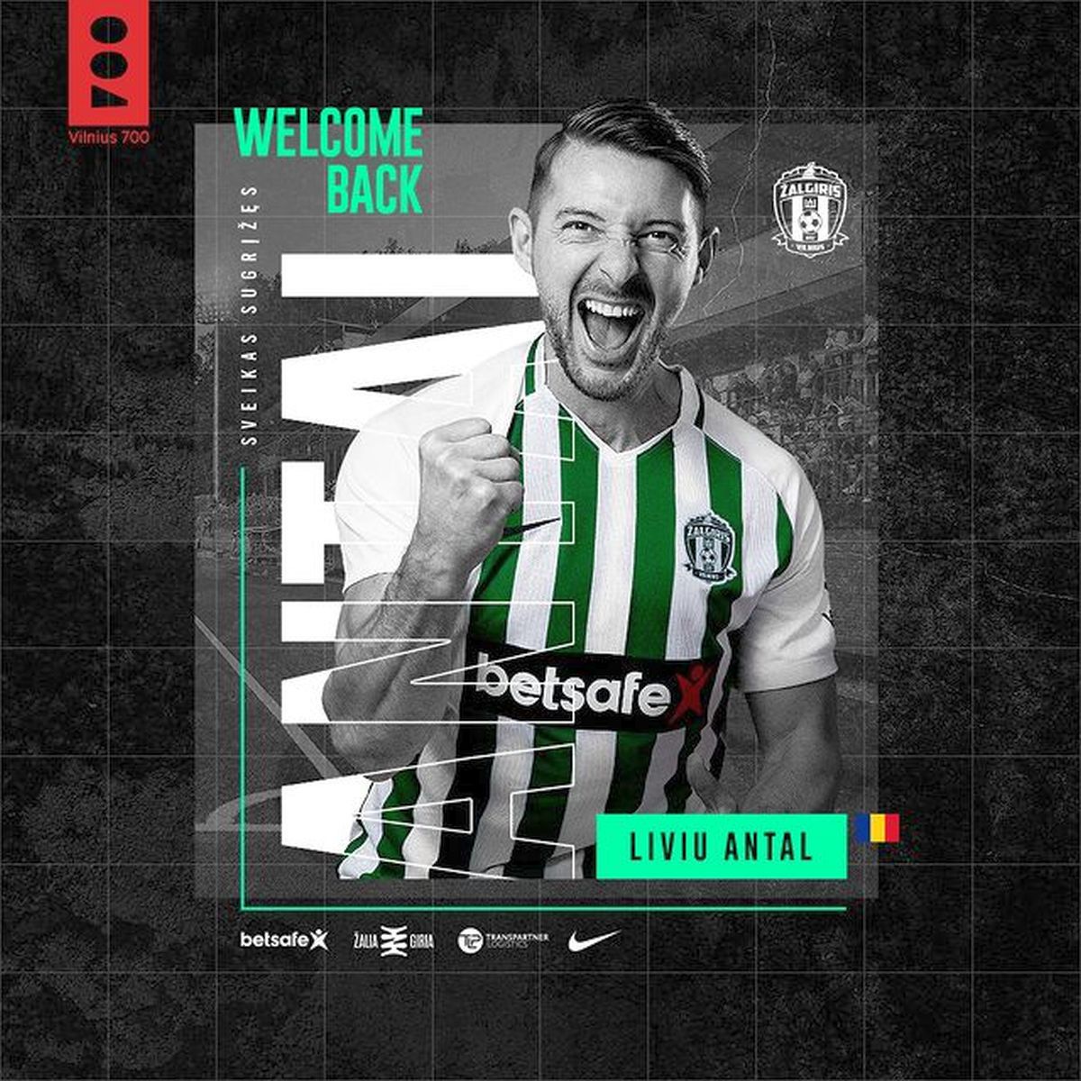 Liviu Antal s-a întors la Zalgiris Vilnius