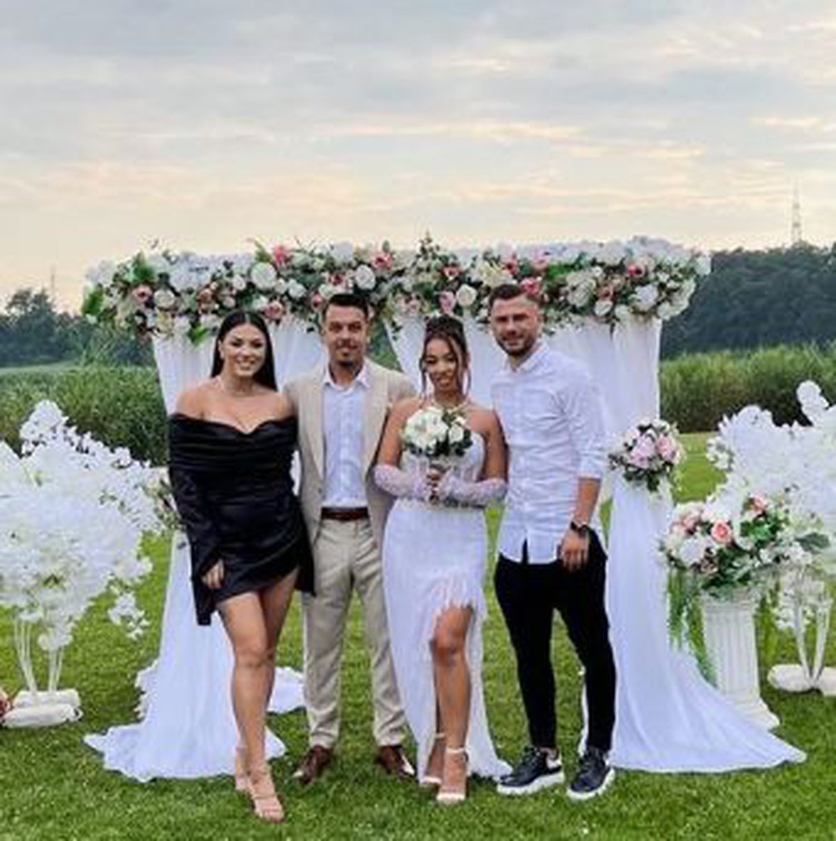 Nuntă ca-n povești pentru fostul jucător al lui Dinamo » S-a căsătorit într-o locație VIP cu bruneta care i-a „sucit” mințile