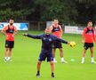 Ploaia i-a aprins pe toți! Ambiții mari la antrenamentul lui FCSB: „Cam tensionat azi”