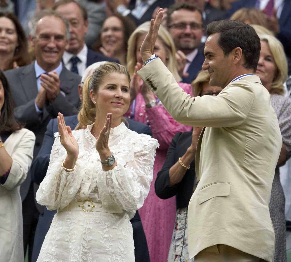 Roger Federer a revenit la Wimbledon pentru prima dată după retragerea din activitate