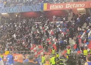 Momente violente în Ghencea! Ultrașii Stelei s-au încăierat cu jandarmii: de unde a pornit totul