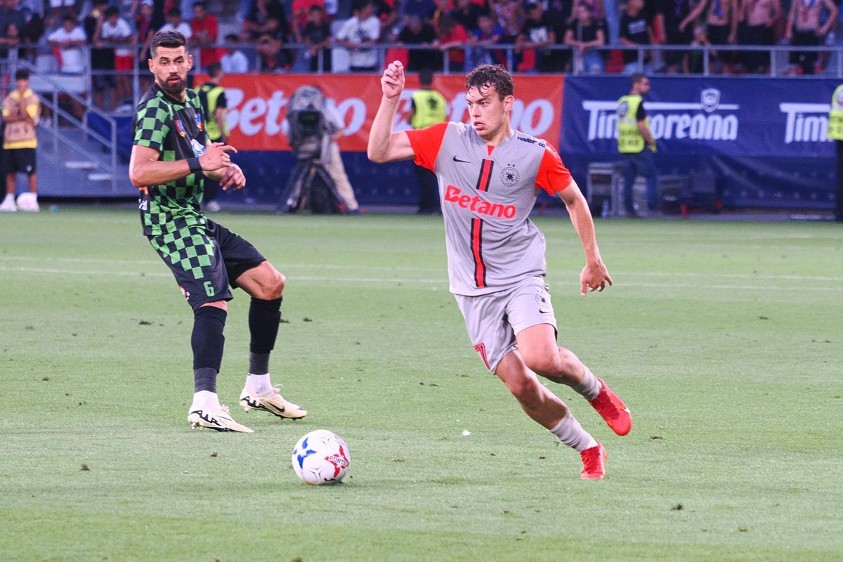 Marius Ștefănescu a marcat la debutul pentru FCSB și are gânduri mari: „Grupele Champions League și titlul”