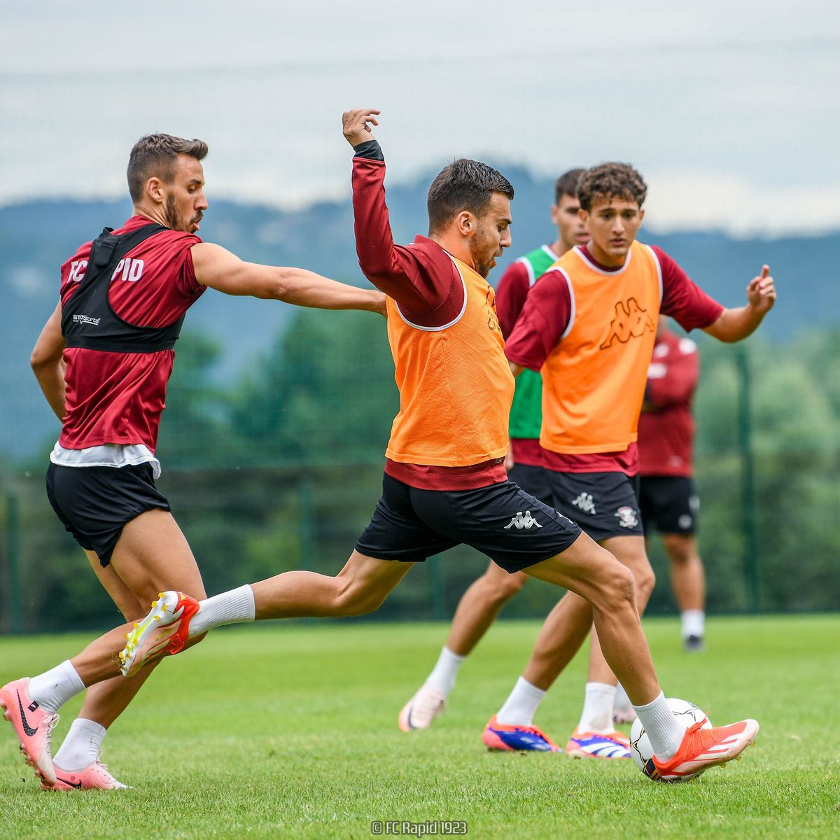 Rapid a făcut instrucție cu Maribor, scor 4-0 / 4 iulie 2021. Foto: Facebook