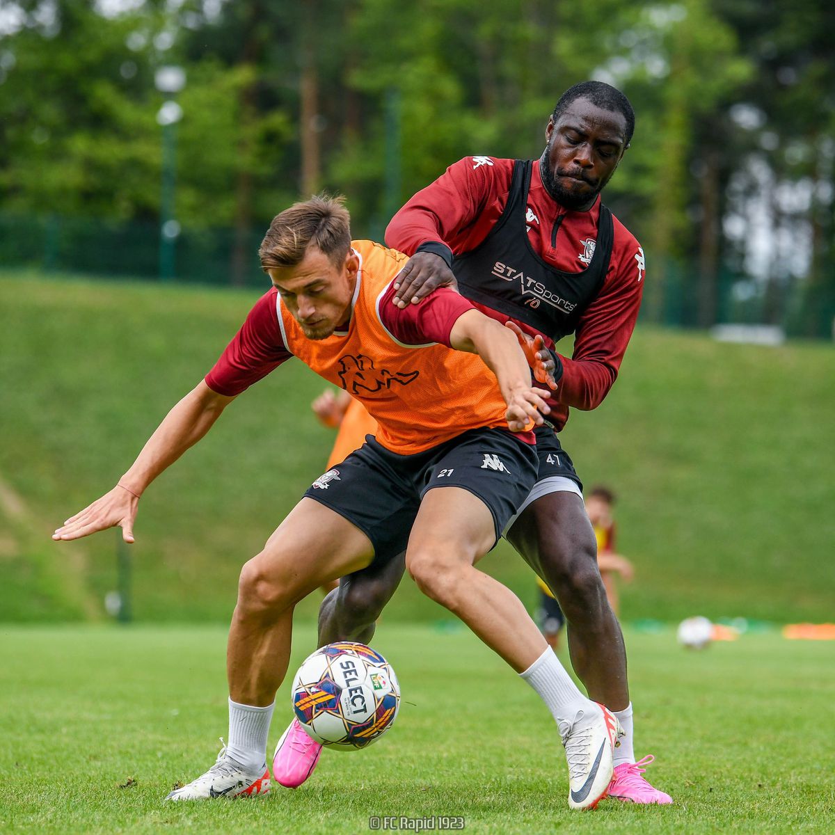 Rapid a făcut instrucție cu Maribor, scor 4-0 / 4 iulie 2021. Foto: Facebook