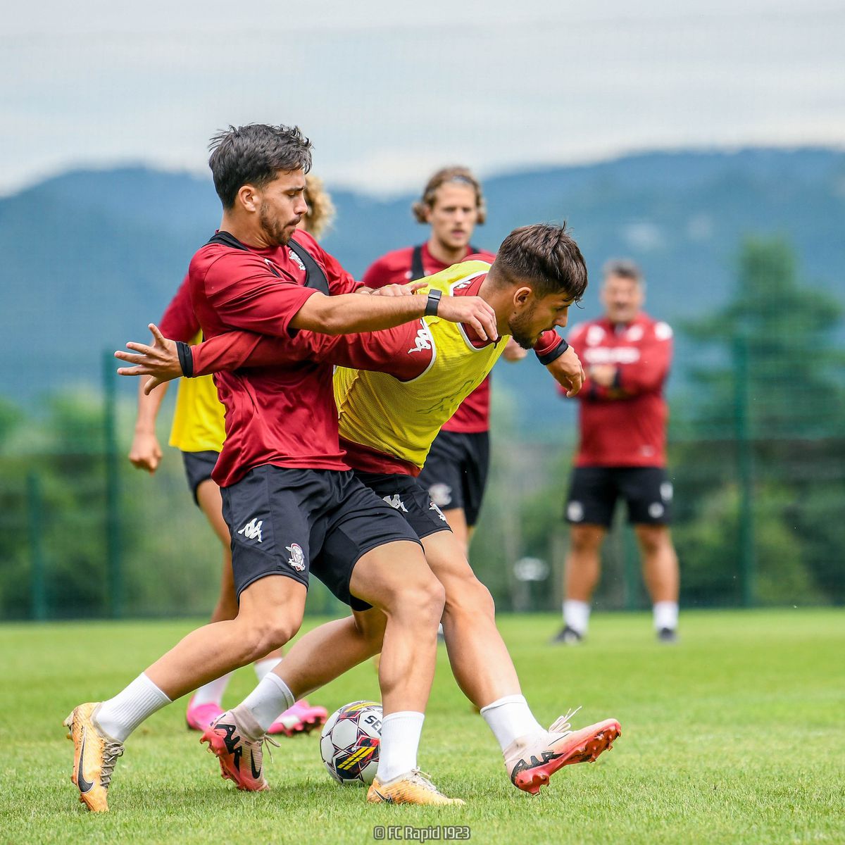 Rapid a făcut instrucție cu Maribor, scor 4-0 / 4 iulie 2021. Foto: Facebook