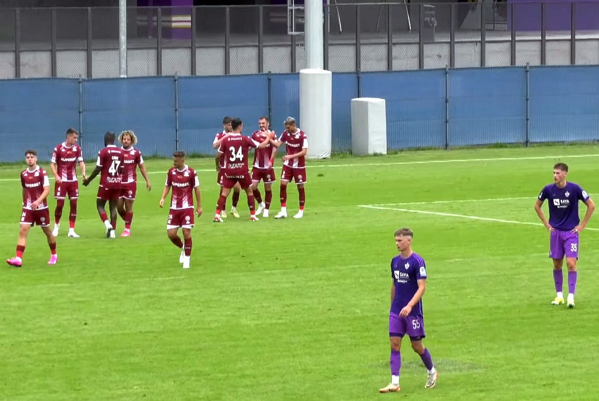 Rapid a făcut instrucție cu Maribor, scor 4-0 / 4 iulie 2021. Foto: Facebook