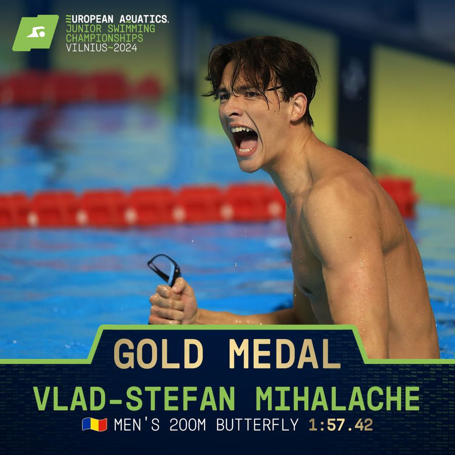 Robert Badea a adus al doilea aur pentru România la Campionatele Europene de juniori + Vlad Mihalache a spart gheața pentru delegația tricoloră la Vilnius