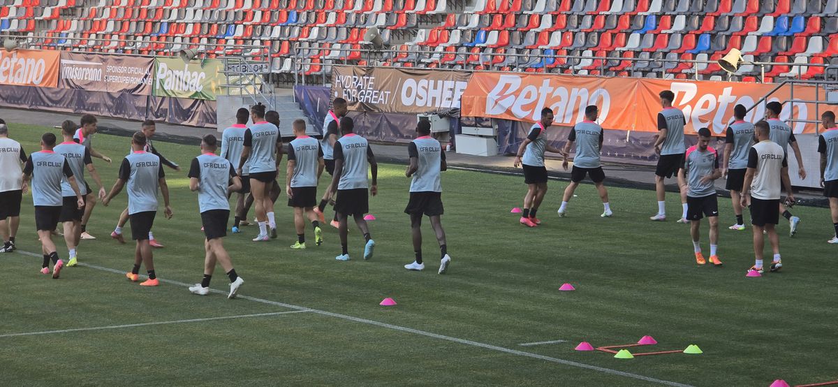 CFR Cluj, antrenament oficial, înaintea Supercupei cu FCSB // 04.07.2025