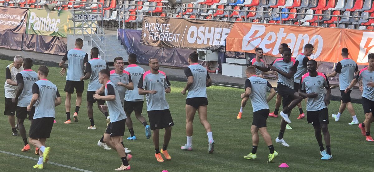 CFR Cluj, DECIMATĂ înaintea Supercupei cu FCSB: cinci absenți importanți + ce l-a șocat pe Dan Petrescu la stadionul „Steaua”