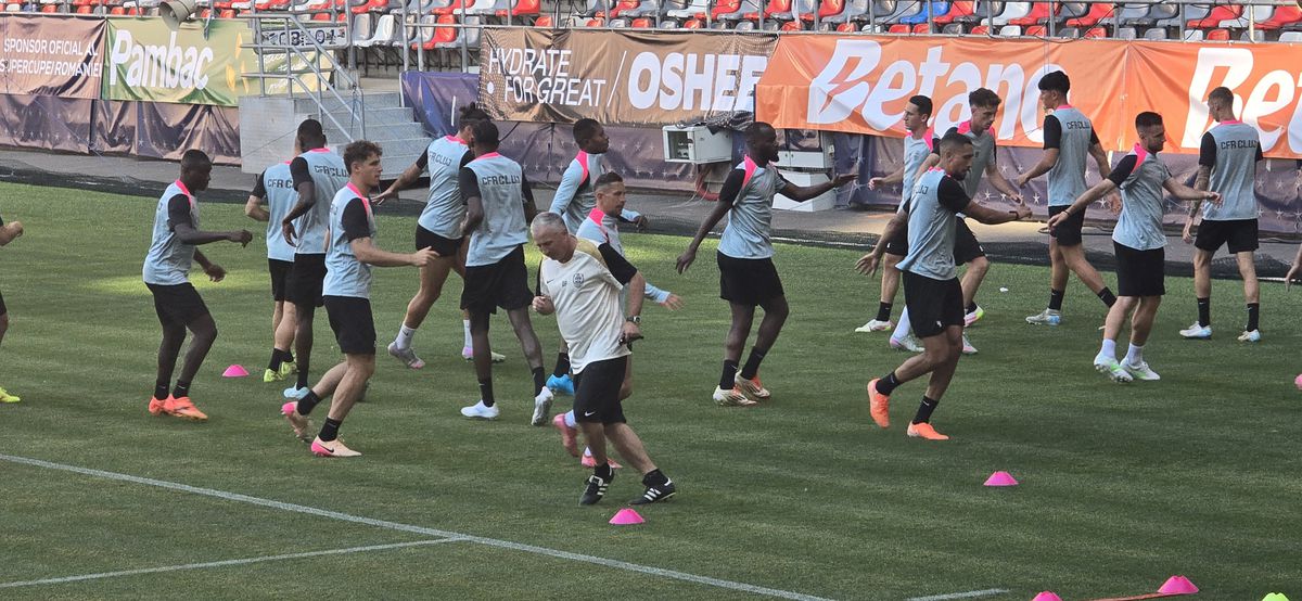 CFR Cluj, antrenament oficial, înaintea Supercupei cu FCSB // 04.07.2025