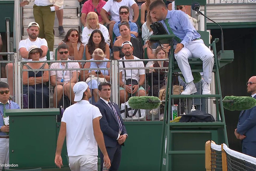 Tomas Machac și-a ieșit din minţi în timpul meciului de la Wimbledon. Foto: X