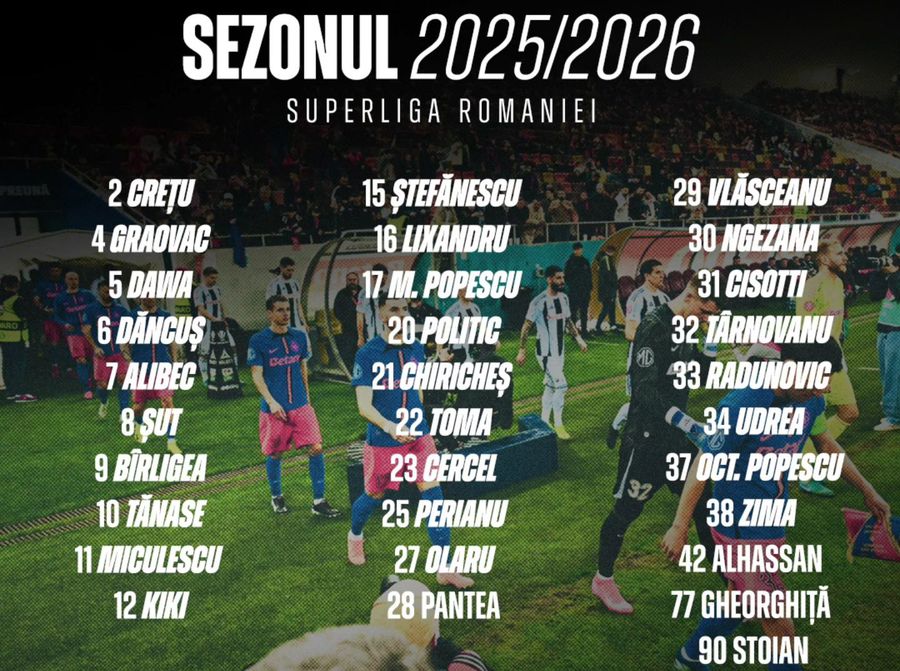 Numerele pe care le vor purta jucătorii FCSB în noul sezon: Octavian Popescu a acceptat să fie „retrogradat”