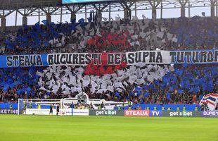 Războiul dintre Gigi Becali și Peluza Sud atinge cote extreme » Moment macabru la Steaua - Csikszereda