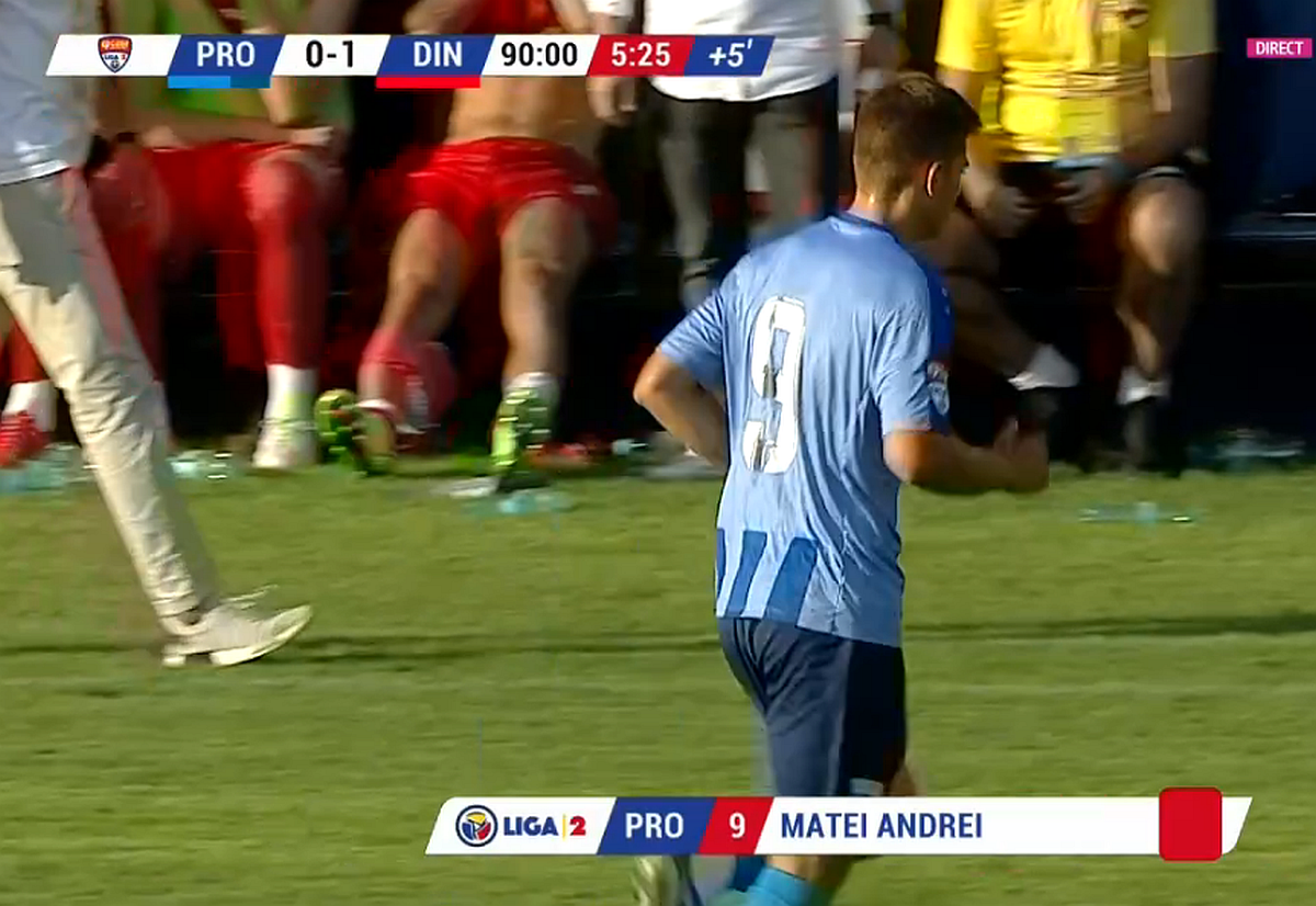 Gest golănesc în Progresul - Dinamo