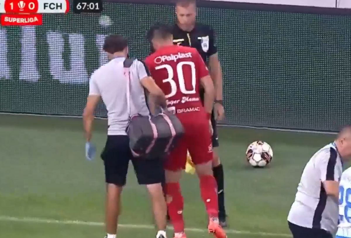 Paraschiv, accidentare în CSU Craiova - Hermannstadt