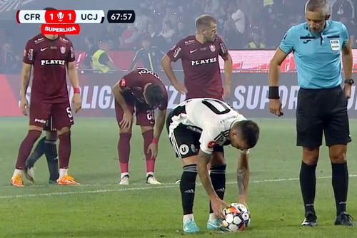 Dan Nistor a înscris din penalty în CFR Cluj - U Cluj