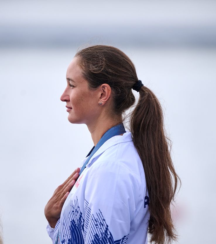 Simona Radiș, strocul bărcii de 8 plus 1, într-un moment de serenitate FOTO Raed Krishan