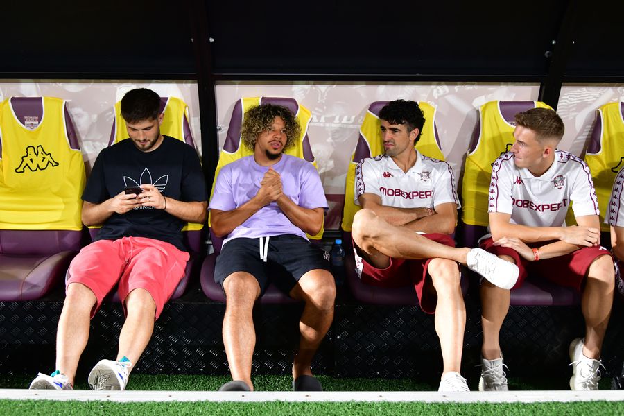 Paul Iacob, Jayson Papeau, Alex Pașcanu, Cătălin Vulturar. Foto: Cristi Preda (GSP) Revenire surpriză lângă Dan Șucu la meciul Rapidului: unul dintre cei mai iubiți jucători, în tribune la meciul cu Botoșani