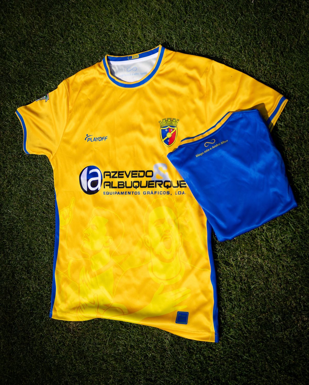 Chipurile lui Diogo Jota și Andre Silva au apărut pe tricourile lui Gondomar